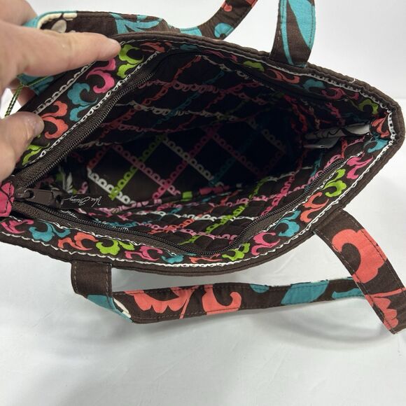 Vera Bradley Lola Petite Tote Retired Handbag Travel Bold Floral Roomy 12693-145 - Picture 7 of 13